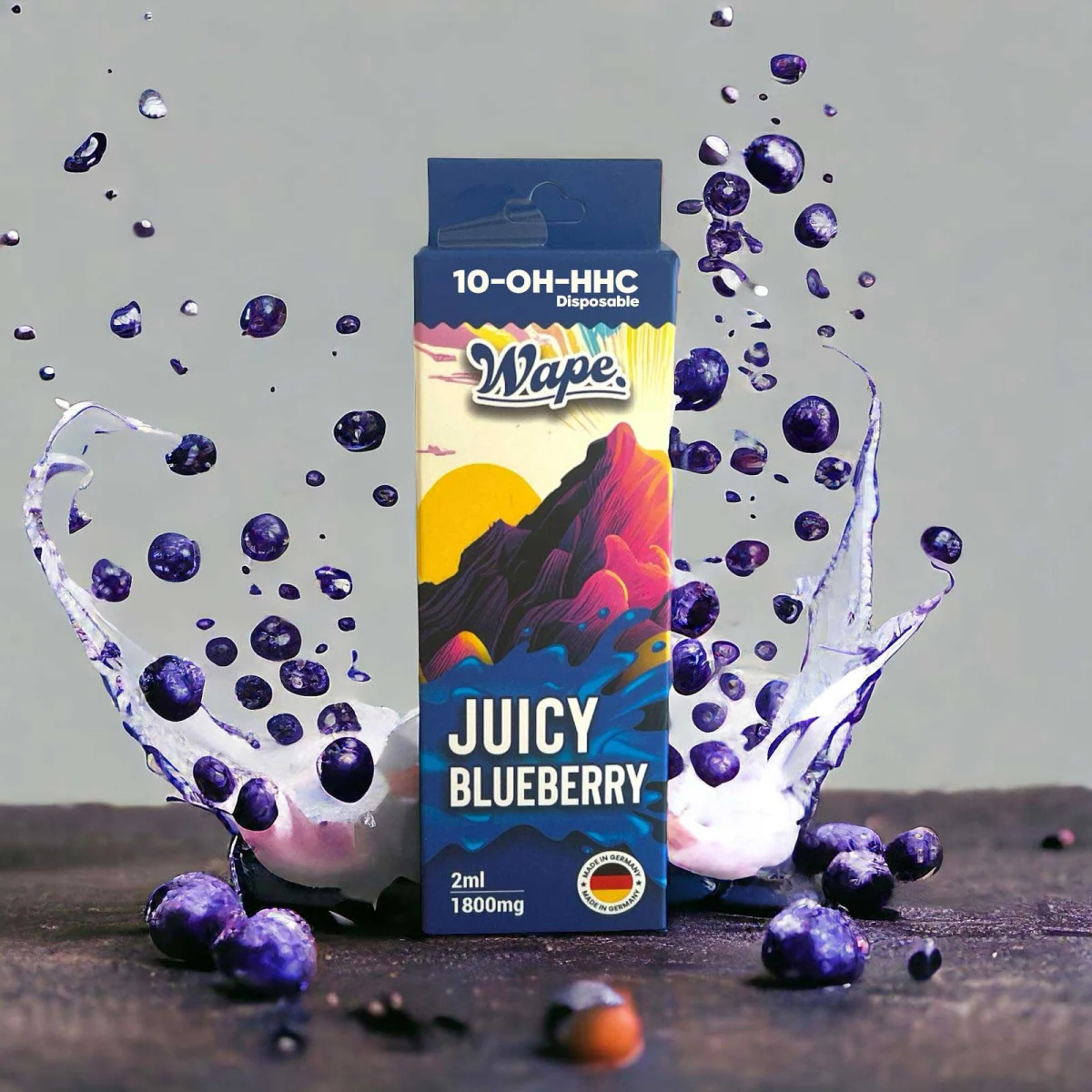 Wape - 10-OH-HHC VAPE 95 2ml Juicy Blueberry